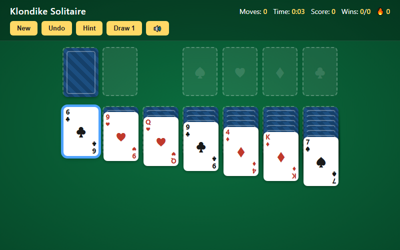 Klondike Solitaire gameplay